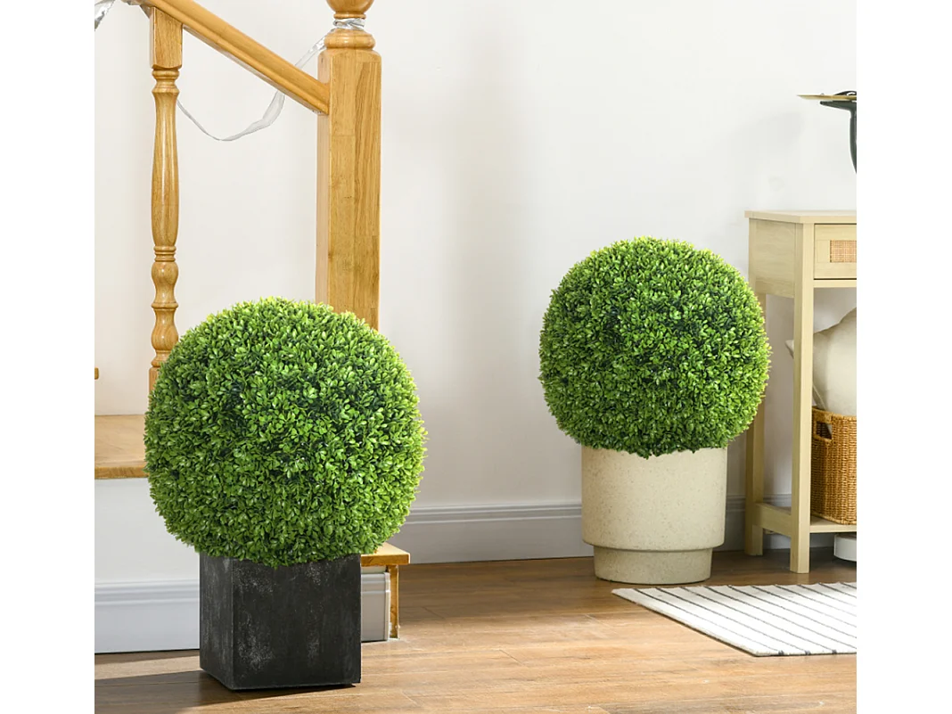 2er-Set Künstliche Pflanzen, Zimmerpflanze, Deko-Pflanze, für Indoor, Outdoor, Grün