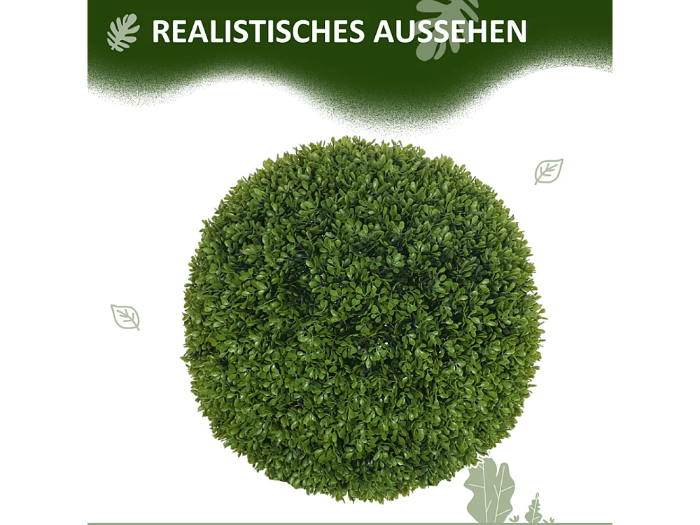 2er-Set Künstliche Pflanzen, Zimmerpflanze, Deko-Pflanze, für Indoor, Outdoor, Grün