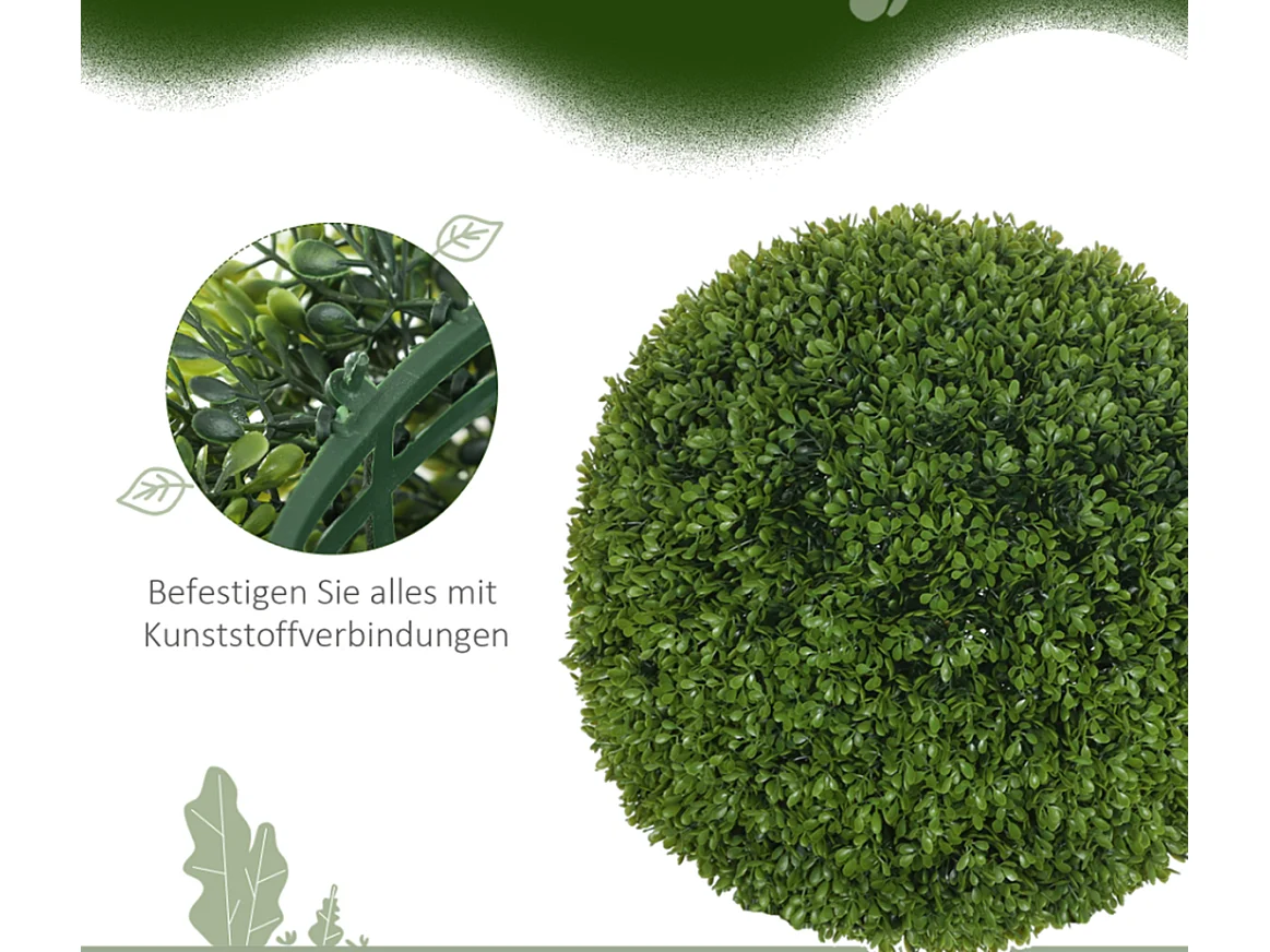 2er-Set Künstliche Pflanzen, Zimmerpflanze, Deko-Pflanze, für Indoor, Outdoor, Grün