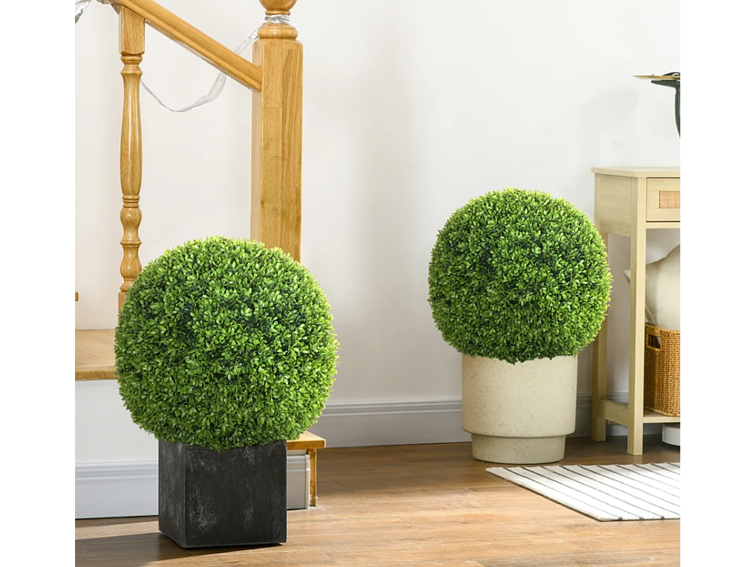 2er-Set Künstliche Pflanzen, Zimmerpflanze, Deko-Pflanze, für Indoor, Outdoor, Grün