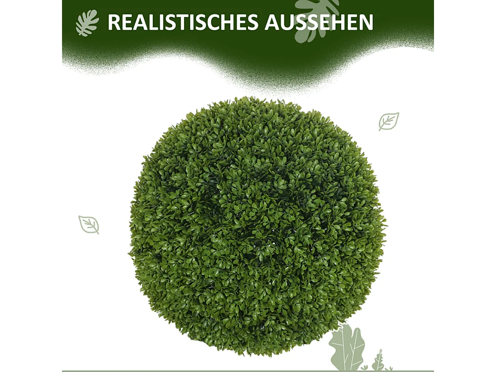 2er-Set Künstliche Pflanzen, Zimmerpflanze, Deko-Pflanze, für Indoor, Outdoor, Grün