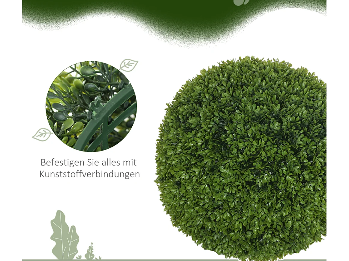 2er-Set Künstliche Pflanzen, Zimmerpflanze, Deko-Pflanze, für Indoor, Outdoor, Grün