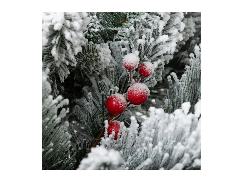 2er-Set Weihnachtsbaum mit LED-Beleuchtung,Weihnachtsbaum 107 cm, Tannenzapfen Christbaum künstlicher Weihnachtsbaum
