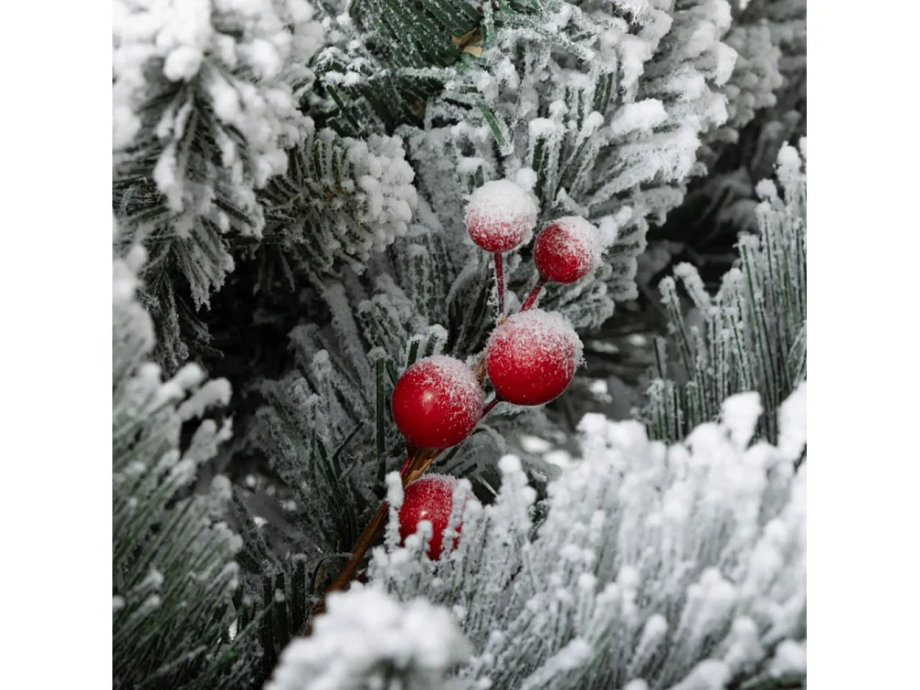2er-Set Weihnachtsbaum mit LED-Beleuchtung,Weihnachtsbaum 107 cm, Tannenzapfen Christbaum künstlicher Weihnachtsbaum