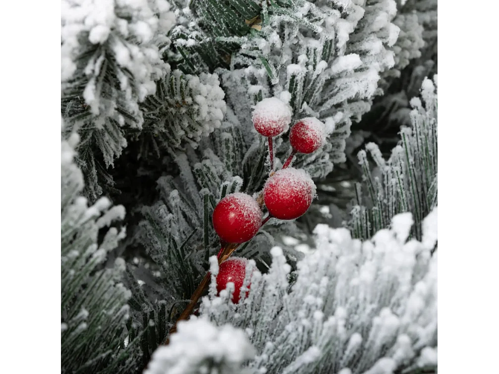 2er-Set Weihnachtsbaum mit LED-Beleuchtung,Weihnachtsbaum 107 cm, Tannenzapfen Christbaum künstlicher Weihnachtsbaum