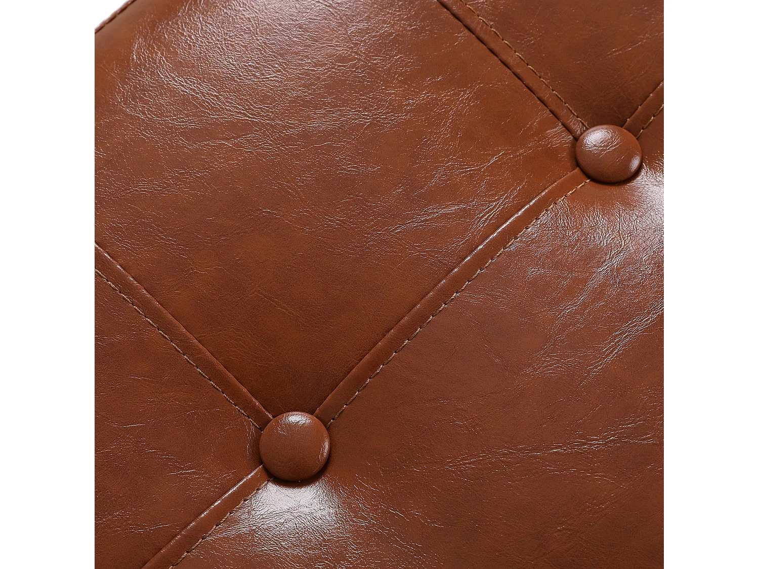 Esszimmerstuhl 2er-Set moderne Esszimmerstühle aus Rattan mit Kunstlederpolster Mesh-Rückenlehne, Metallbeine, Küchenstuhl