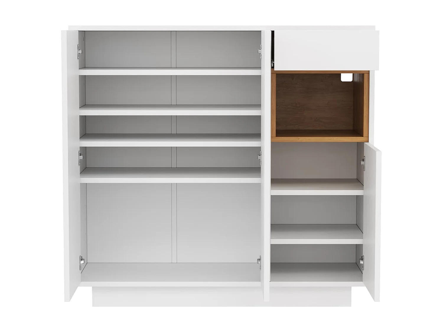 Moderner Schuhschrank mit einer Schublade，verstellbaren Einlegeböden,Gross Schuhschrank perfekt für einen modernen Eingangsbereich