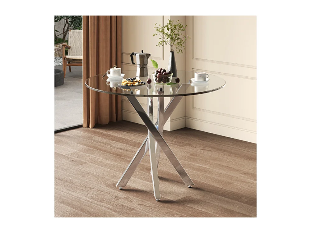 Runder Esstisch,Tischplatte, moderner Esstisch,Tischbeine, Kaffee-Freizeittisch Esszimmertisch80*80*75