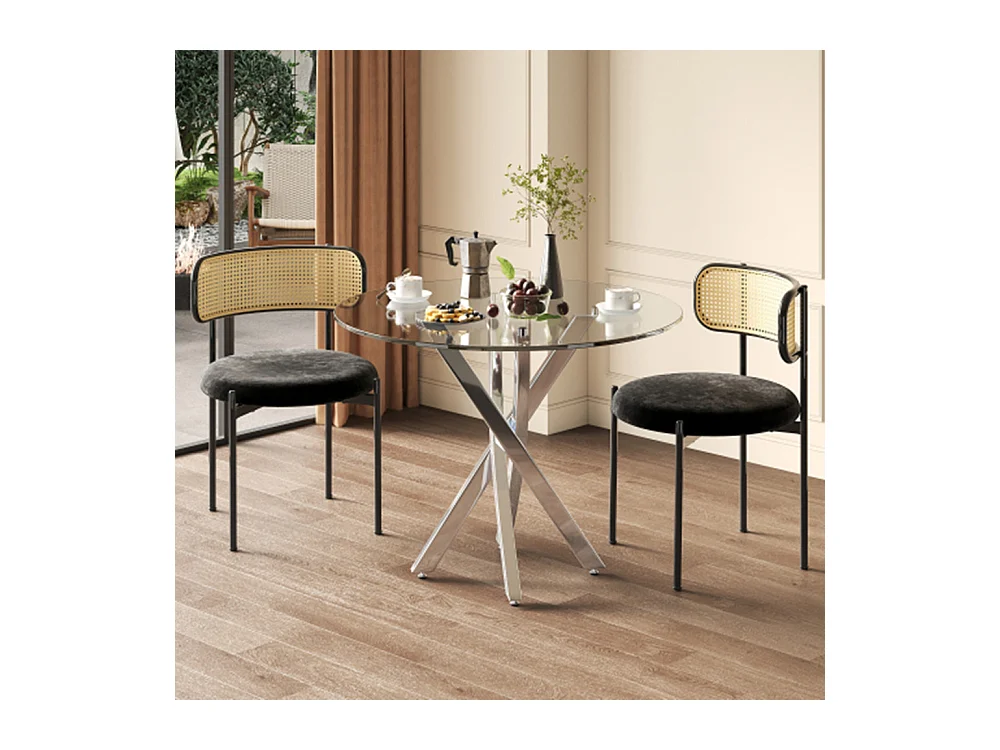 Runder Esstisch,Tischplatte, moderner Esstisch,Tischbeine, Kaffee-Freizeittisch Esszimmertisch80*80*75