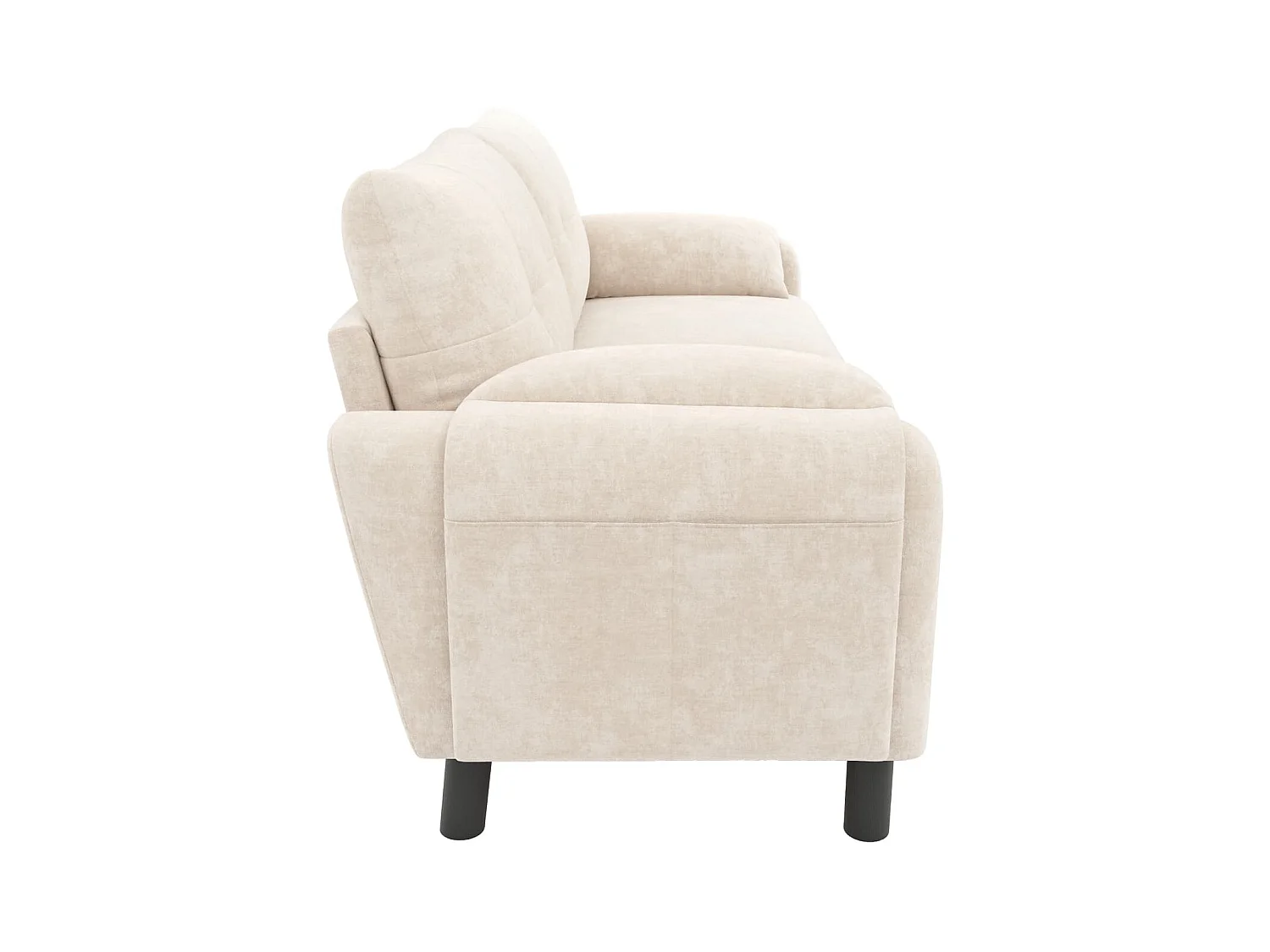 Modernes 2-Sitzer Sofa,bequemes Polstersofa aus Chenille Stoff mit dicken Kissen,gemütliche Couch,Polstermöbel im skandinavischen Design