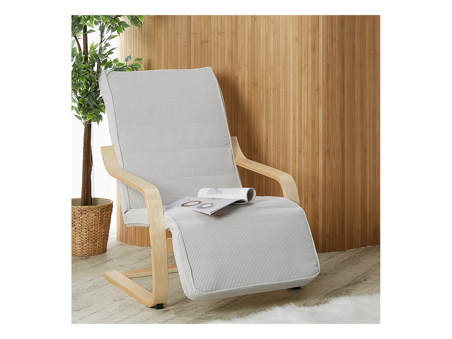 Relaxsessel 66,5x94x62,5 cm grau