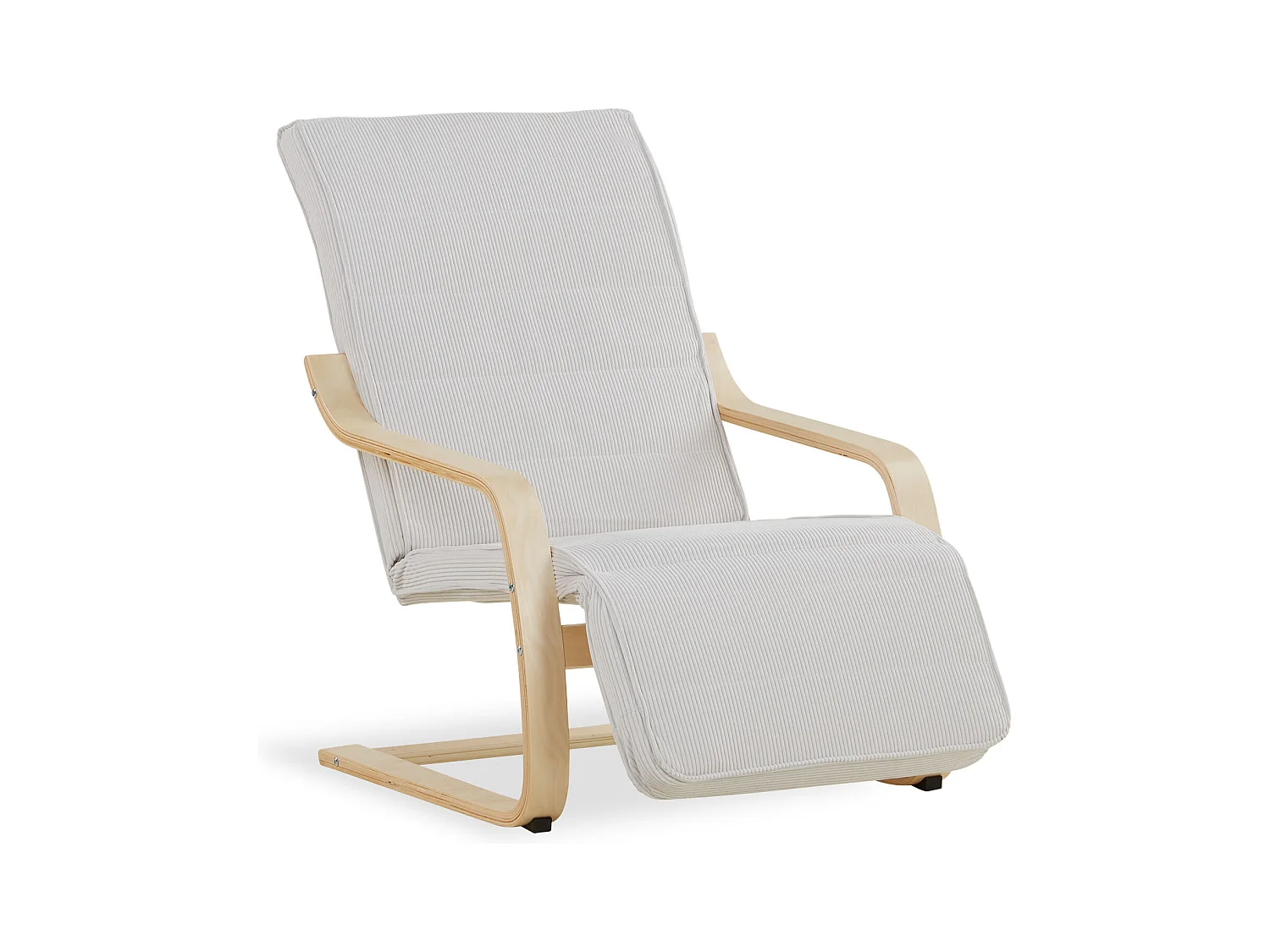 Fauteuil relax 66,5x94x62,5 cm gris