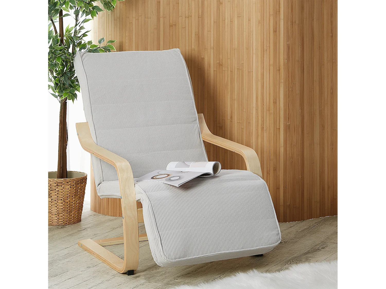 Relaxsessel 66,5x94x62,5 cm grau