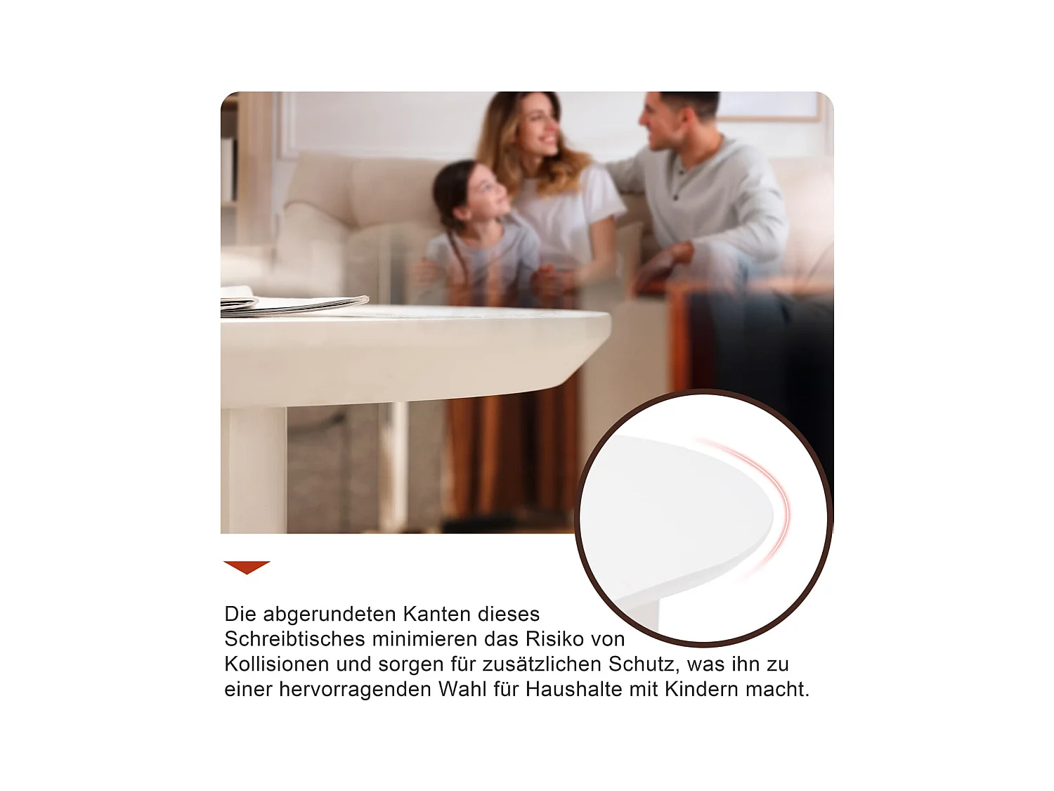 Stabiler und langlebiger unregelmäßiger Couchtisch-hochwertiges MDF,lackierte Oberfläche,zarte Haptik,elegant geschwungene Tischplatte