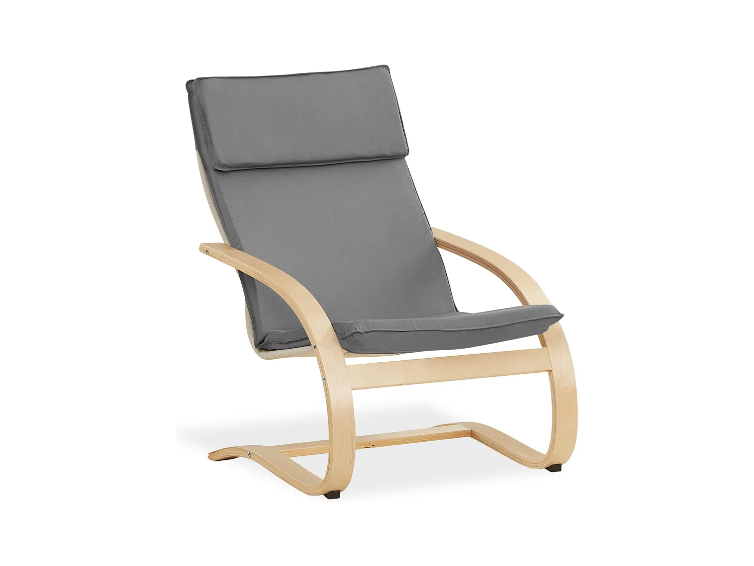 Relaxsessel 66,5x93x61,5 cm Grau Eames