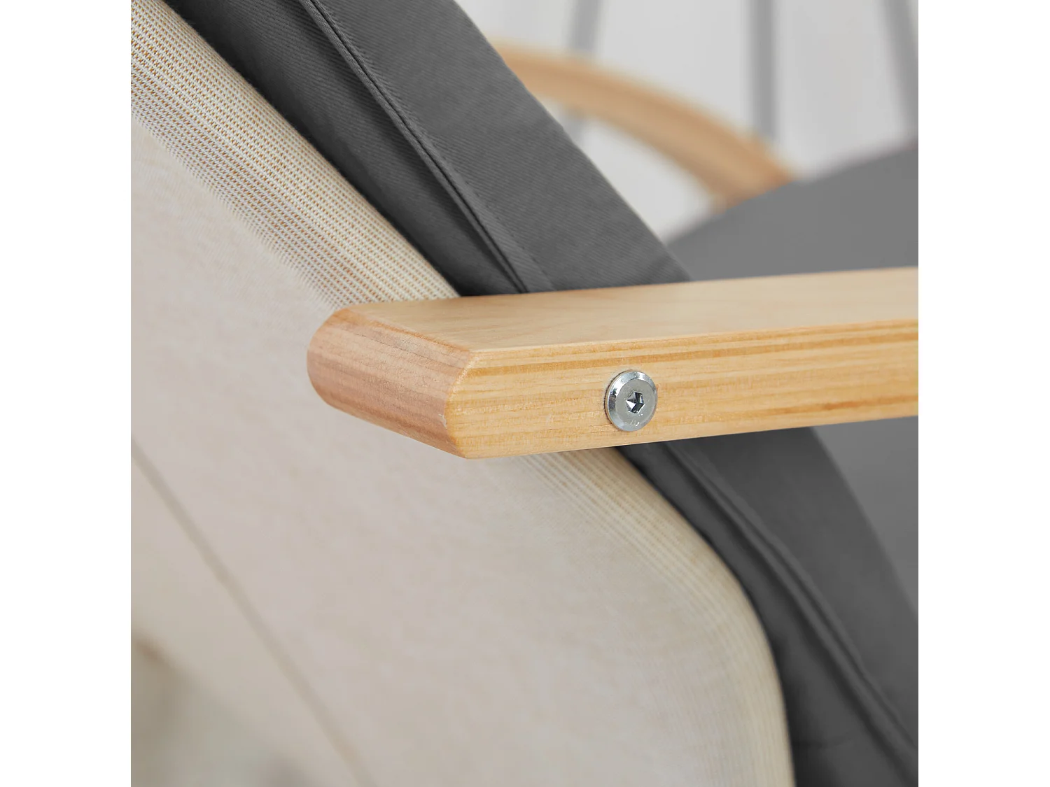 Relaxsessel 66,5x93x61,5 cm Grau Eames