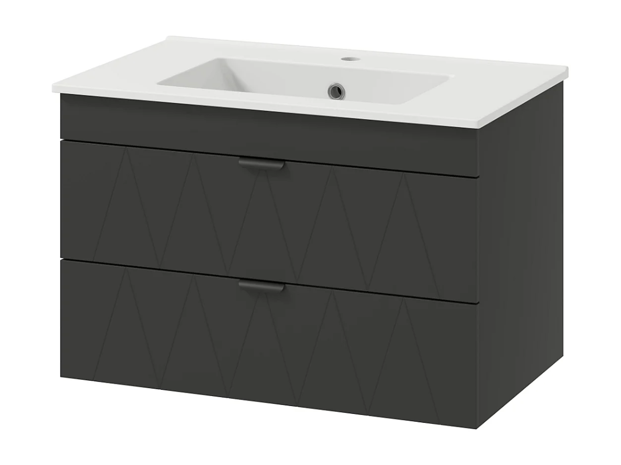 Waschtisch, Waschbeckenunterschrank Hängender Unterschrank mit Close-Schubladen