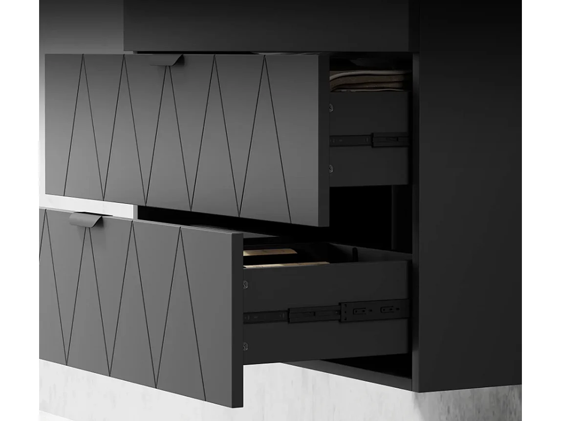 Waschtisch, Waschbeckenunterschrank Hängender Unterschrank mit Close-Schubladen