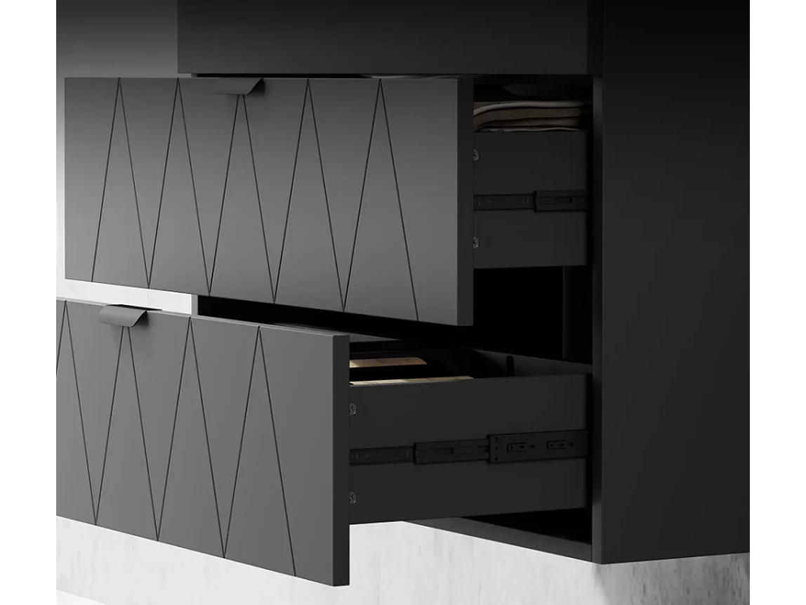 Waschtisch, Waschbeckenunterschrank Hängender Unterschrank mit Close-Schubladen