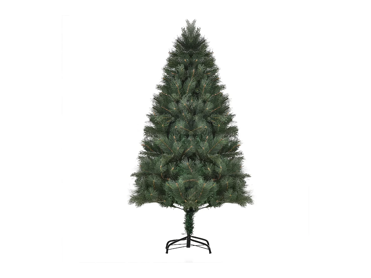 Weihnachtsbaum mit Realistisches Nadelkleid Künstliche Tanne Künstlichen Weihnachten Tannenbaum Ø90 x 180 cm Grün