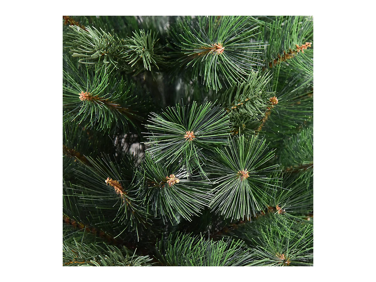 Weihnachtsbaum mit Realistisches Nadelkleid Künstliche Tanne Künstlichen Weihnachten Tannenbaum Ø90 x 180 cm Grün