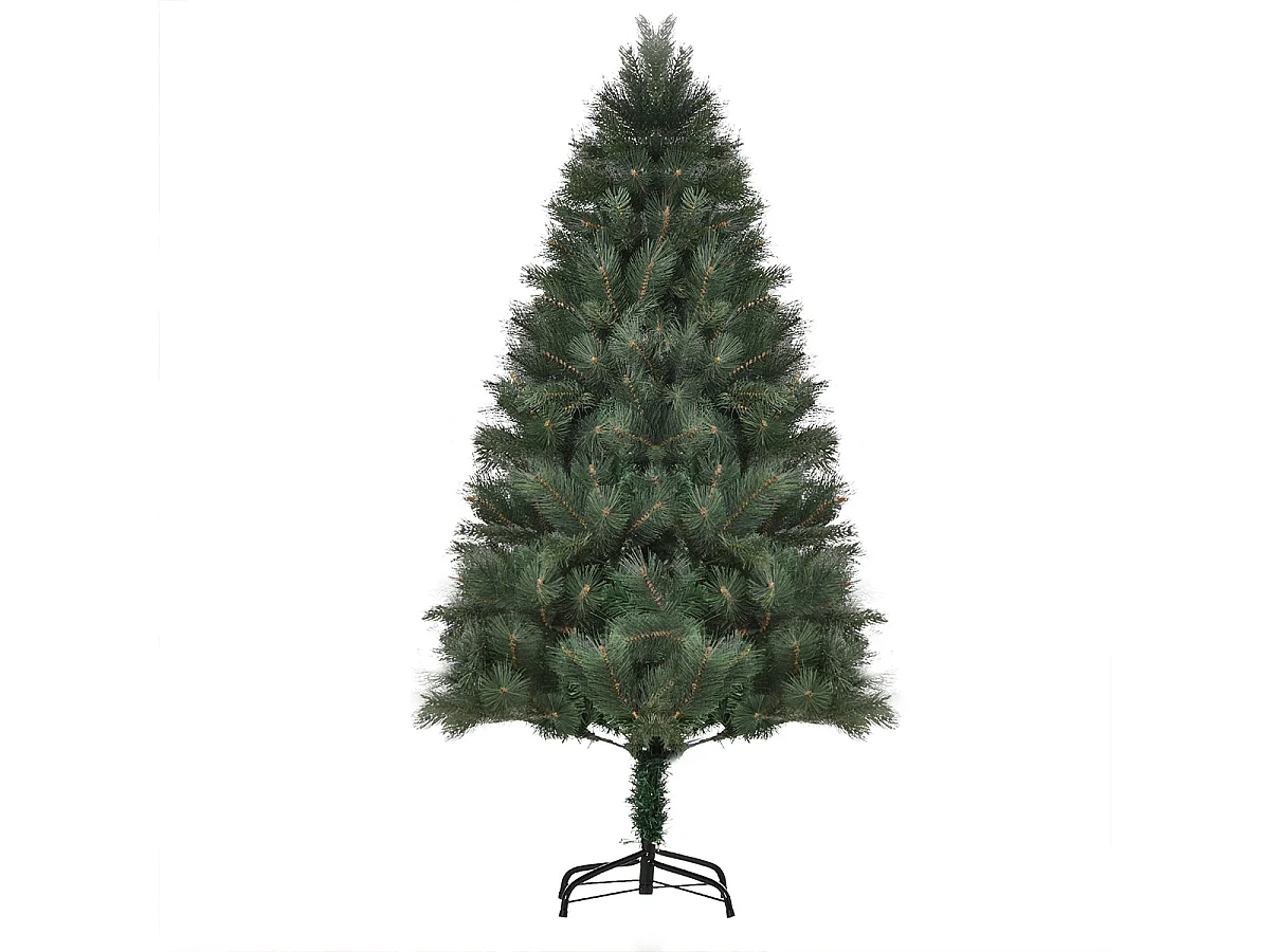 Weihnachtsbaum mit Realistisches Nadelkleid Künstliche Tanne Künstlichen Weihnachten Tannenbaum Ø90 x 180 cm Grün