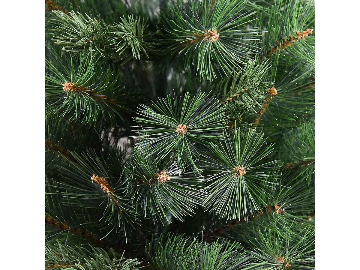 Weihnachtsbaum mit Realistisches Nadelkleid Künstliche Tanne Künstlichen Weihnachten Tannenbaum Ø90 x 180 cm Grün