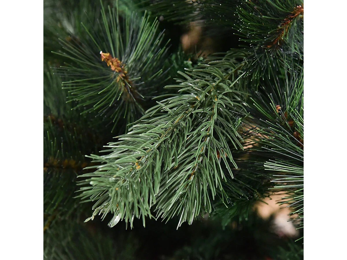 Weihnachtsbaum mit Realistisches Nadelkleid Künstliche Tanne Künstlichen Weihnachten Tannenbaum Ø90 x 180 cm Grün