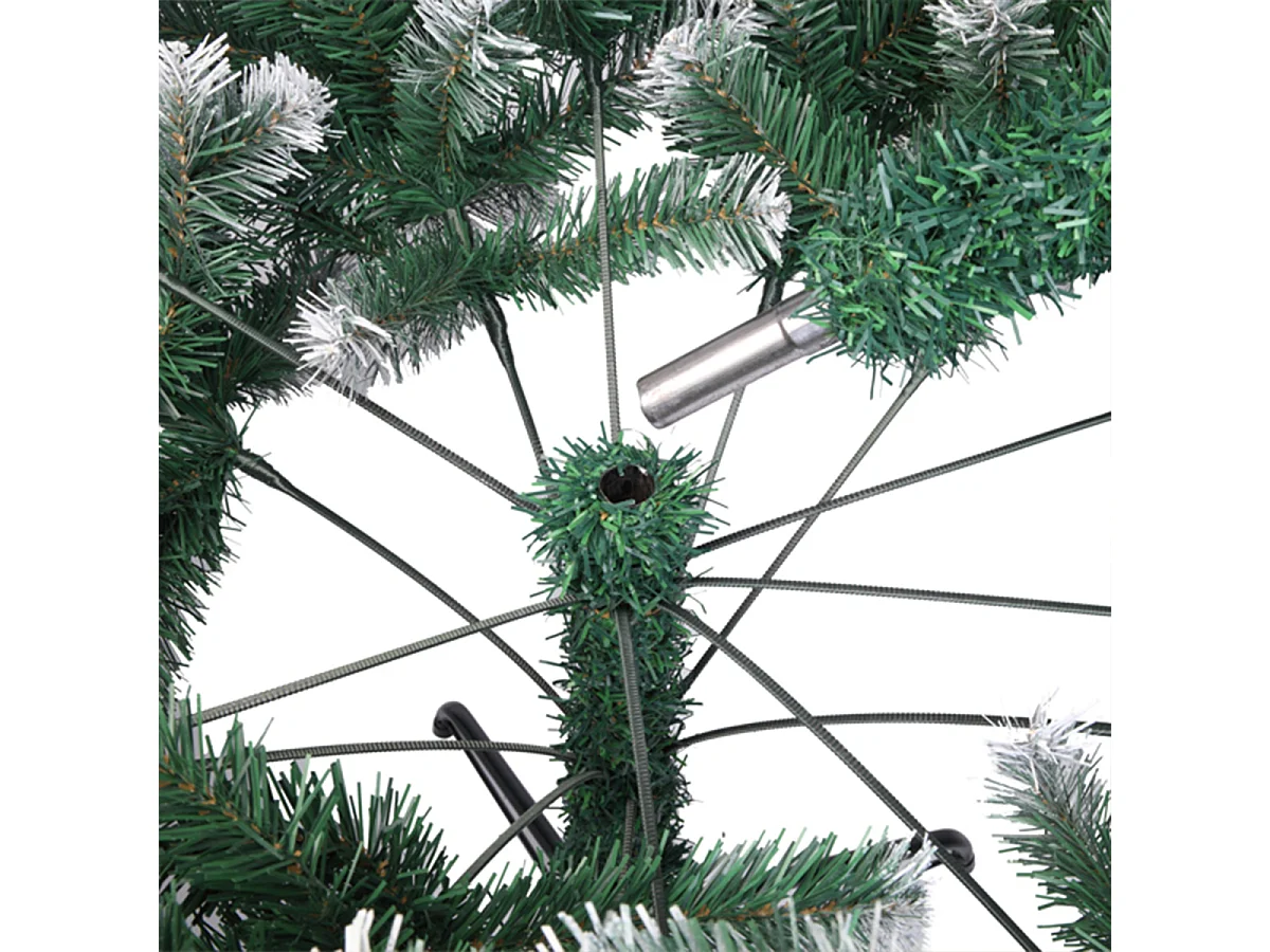 Weihnachtsbaum mit 870 Zweigen und Schnee Künstlichen Weihnachten Tannenbaum 7FT Grün