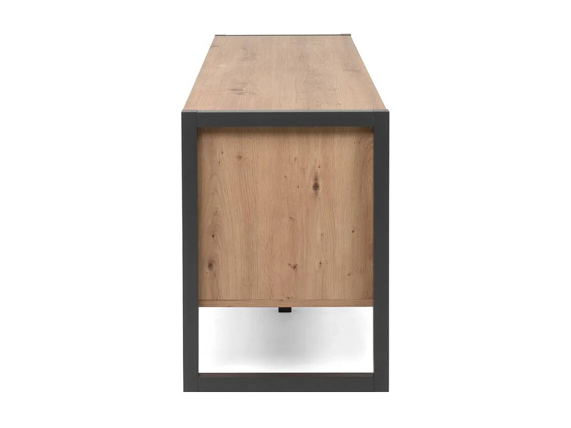 Szafka RTV 160x55x40 cm naturalny antracyt