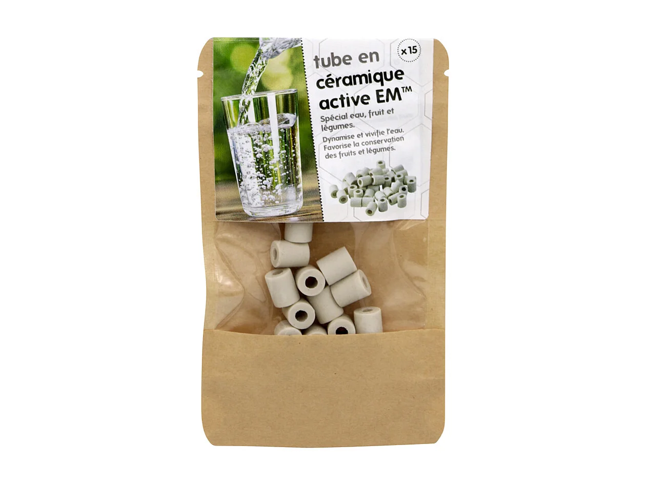 Tubes en Céramique Active pour Eau Fruits et Légumes - Sachet de 15