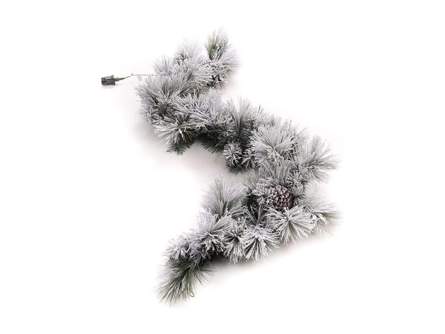 Guirlande epicea led neige 180 cm