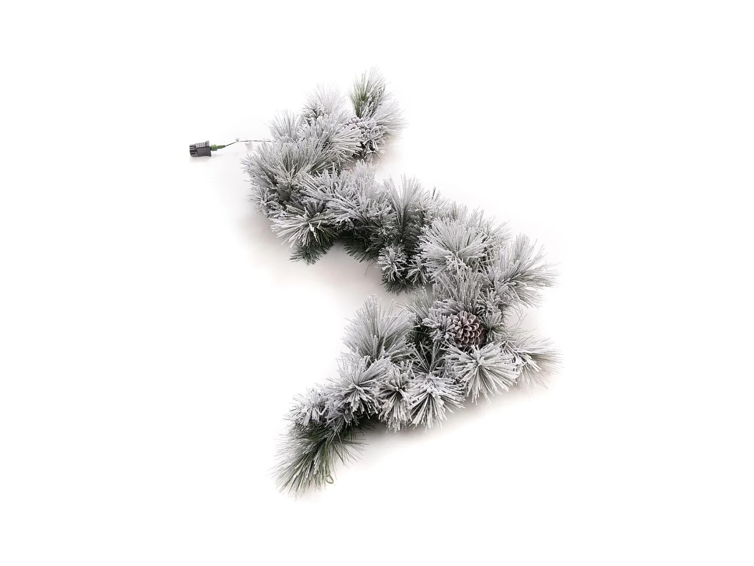 Guirlande epicea led neige 180 cm