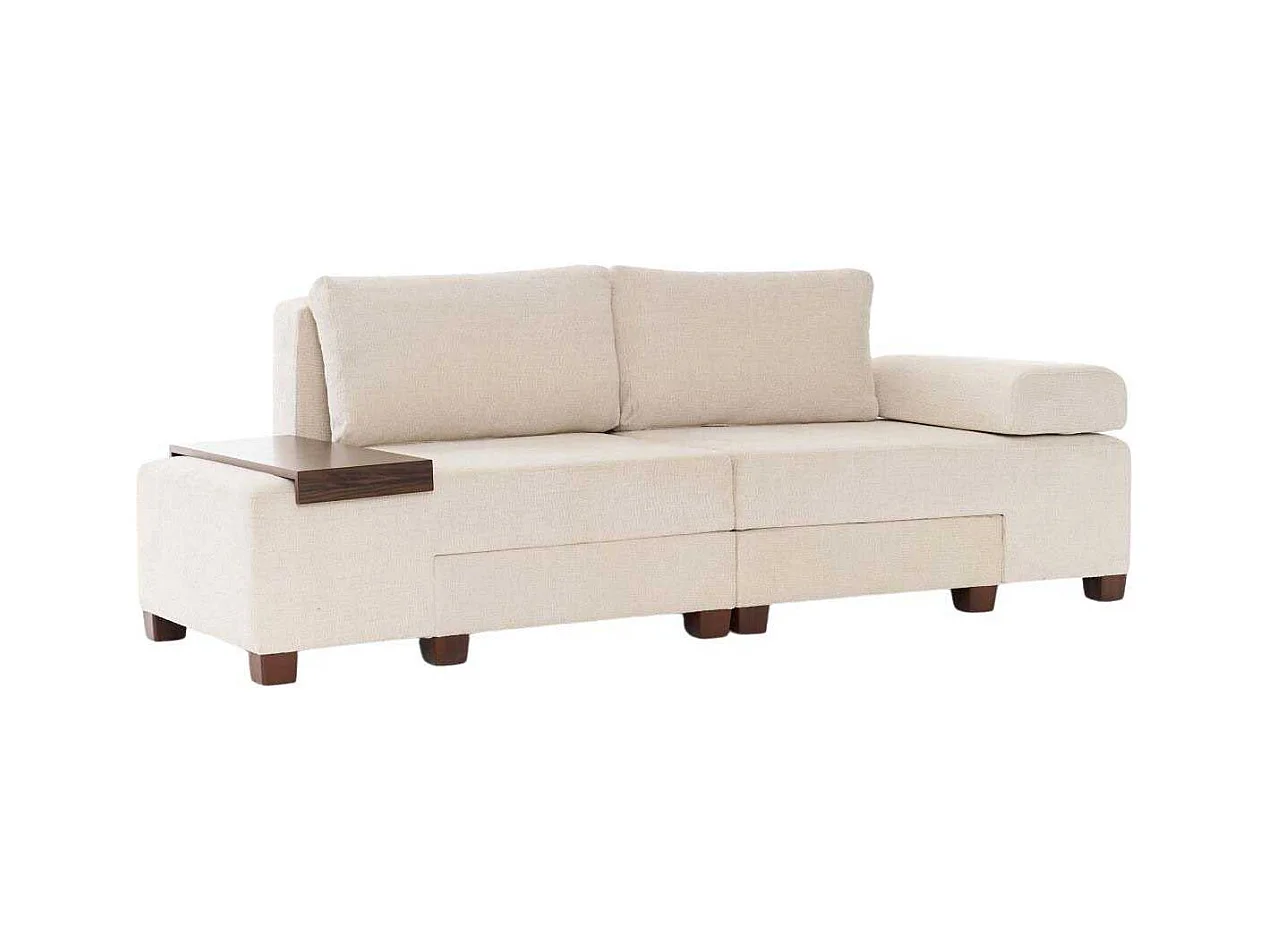 Canapé 3 places convertible en chenille Perenna