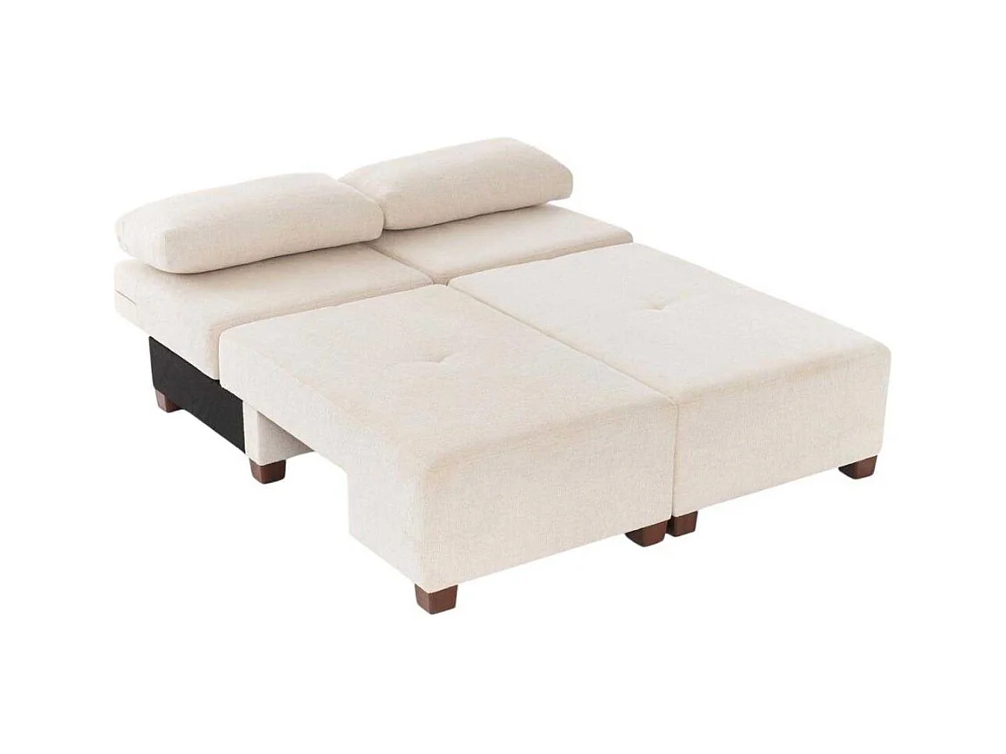 Canapé 3 places convertible en chenille Perenna