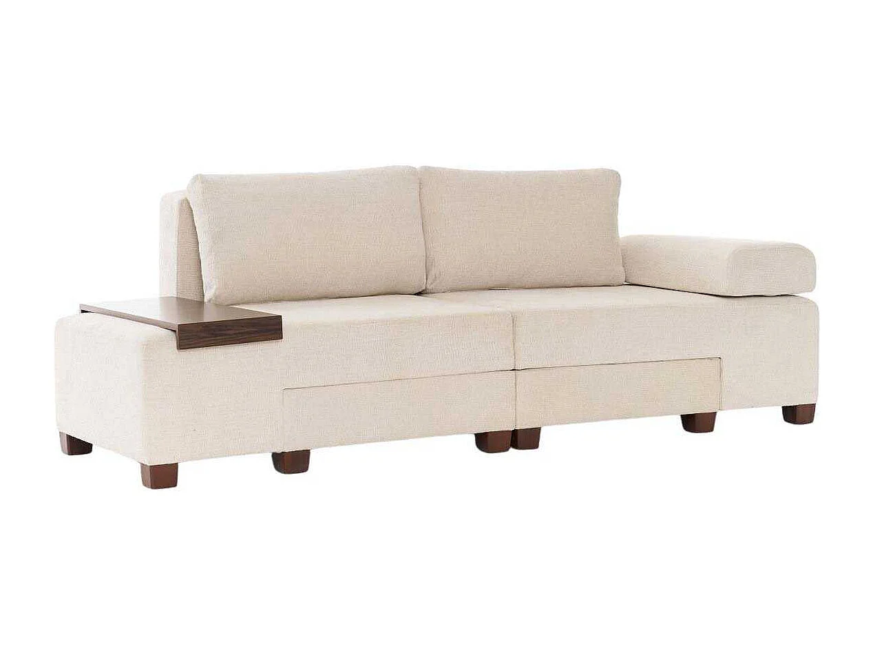 Canapé 3 places convertible en chenille Perenna