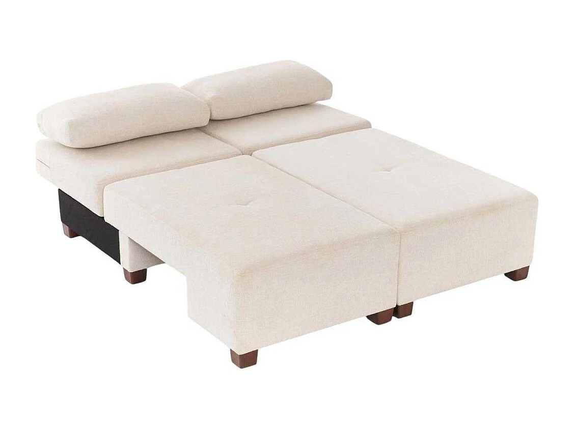 Canapé 3 places convertible en chenille Perenna