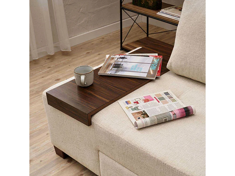 Canapé 3 places convertible en chenille Perenna