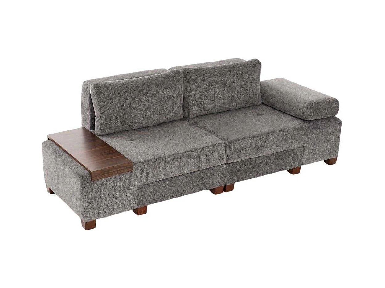 Canapé 3 places convertible en chenille Perenna