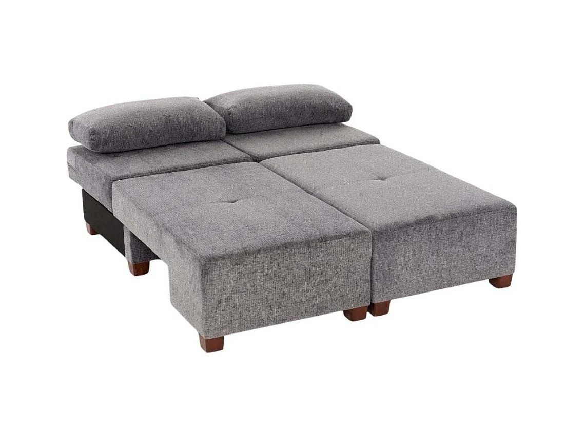 Canapé 3 places convertible en chenille Perenna