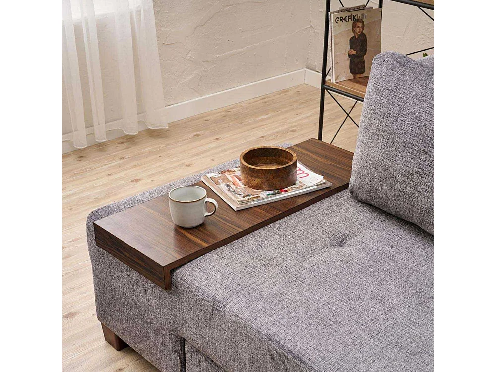 Canapé 3 places convertible en chenille Perenna