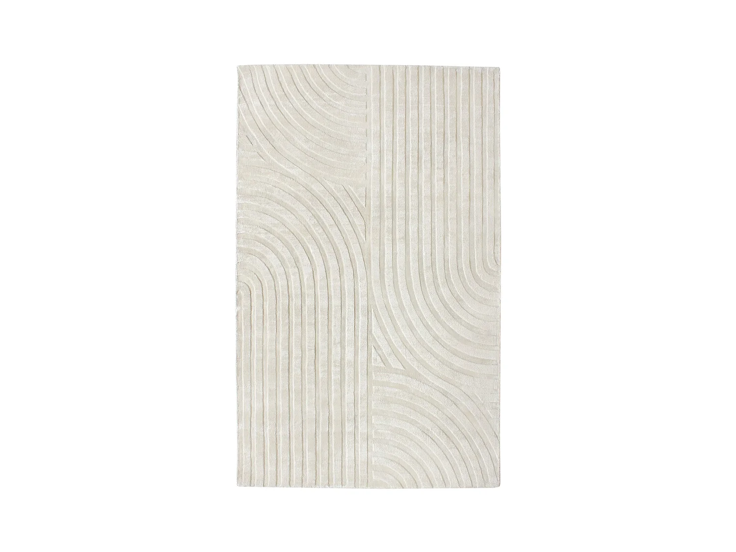 Tapis rectangulaire 300x400cm blanc cassé DANA