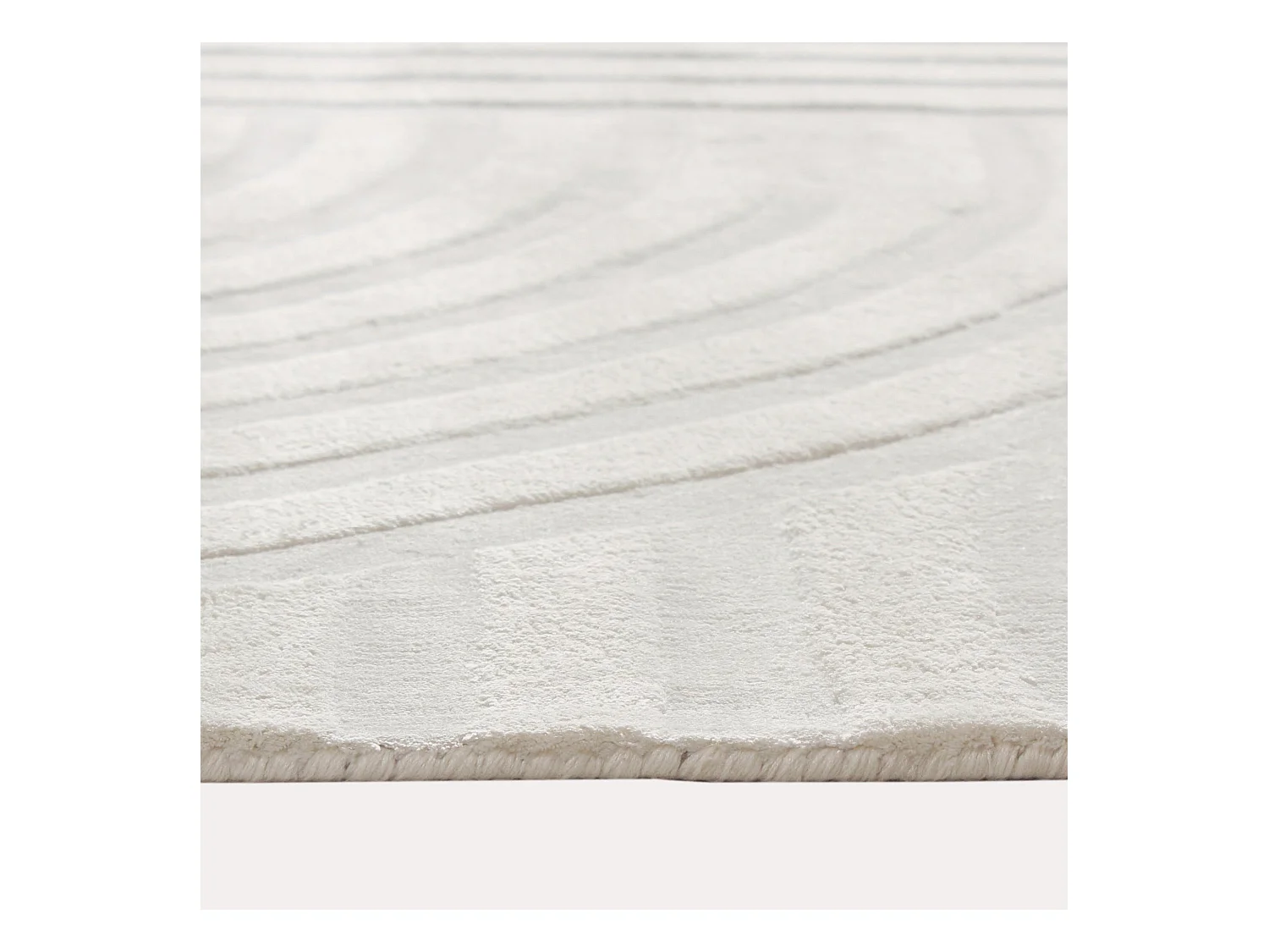 Tapis rectangulaire 300x400cm blanc cassé DANA