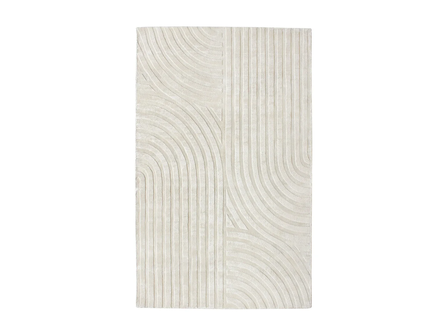 Tapis rectangulaire 300x400cm blanc cassé DANA