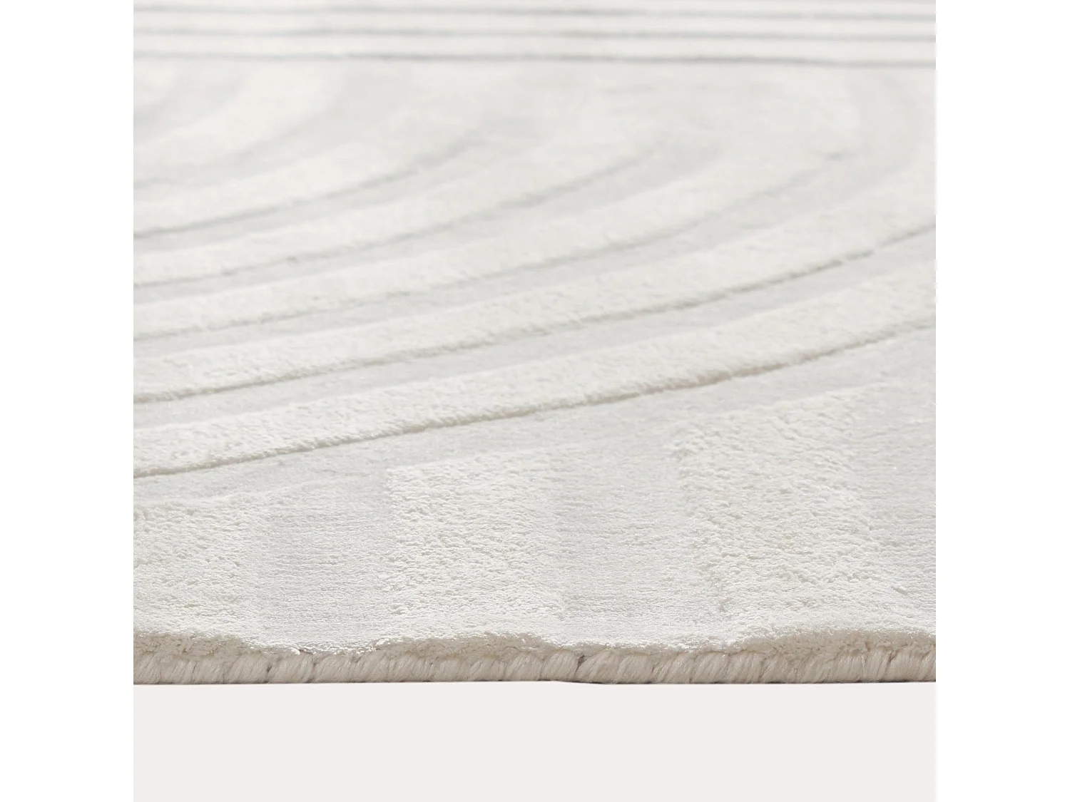 Tapis rectangulaire 300x400cm blanc cassé DANA