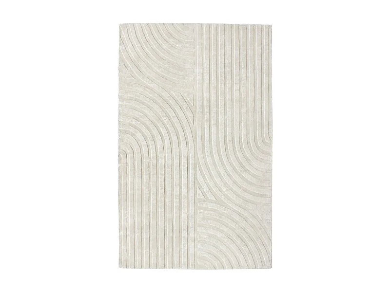 Tapis rectangulaire 300x400cm blanc cassé DANA