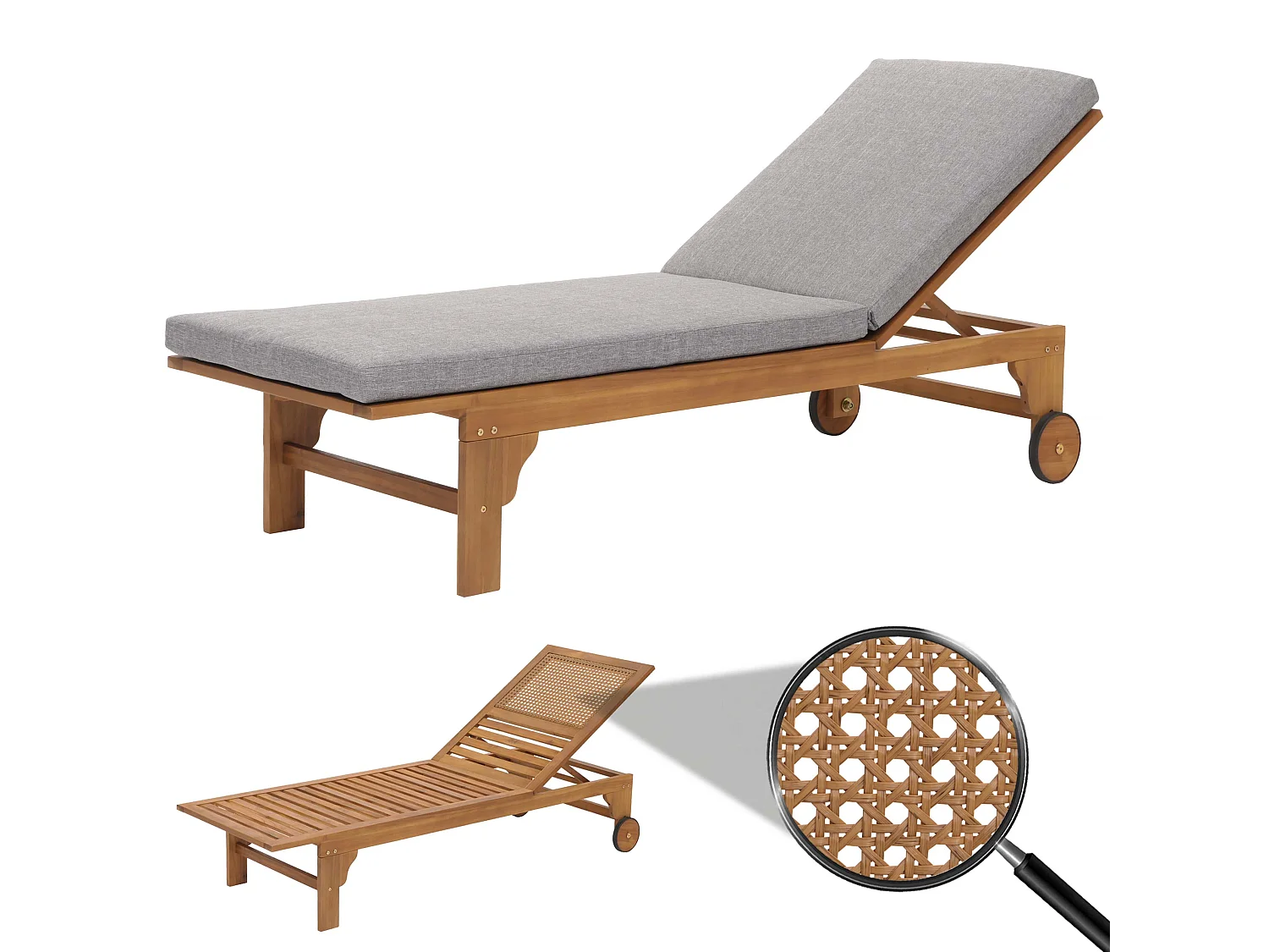 Bain de soleil MCW-N48,  coussin gris