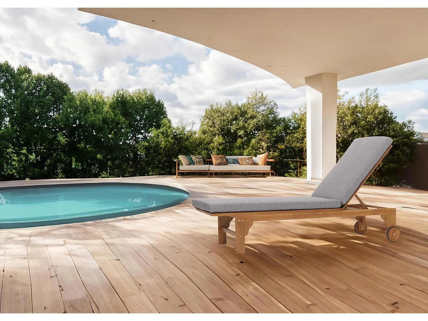 Bain de soleil MCW-N48,  coussin gris