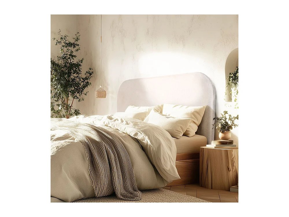 ARTHUR - Tête de lit rembourrée pour lits 140/160cm couleur beige