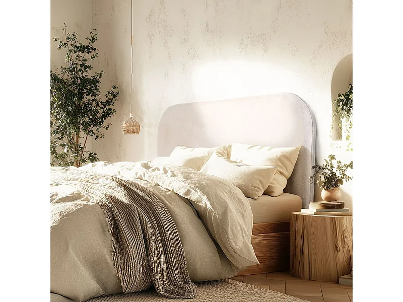 ARTHUR - Tête de lit rembourrée pour lits 140/160cm couleur beige